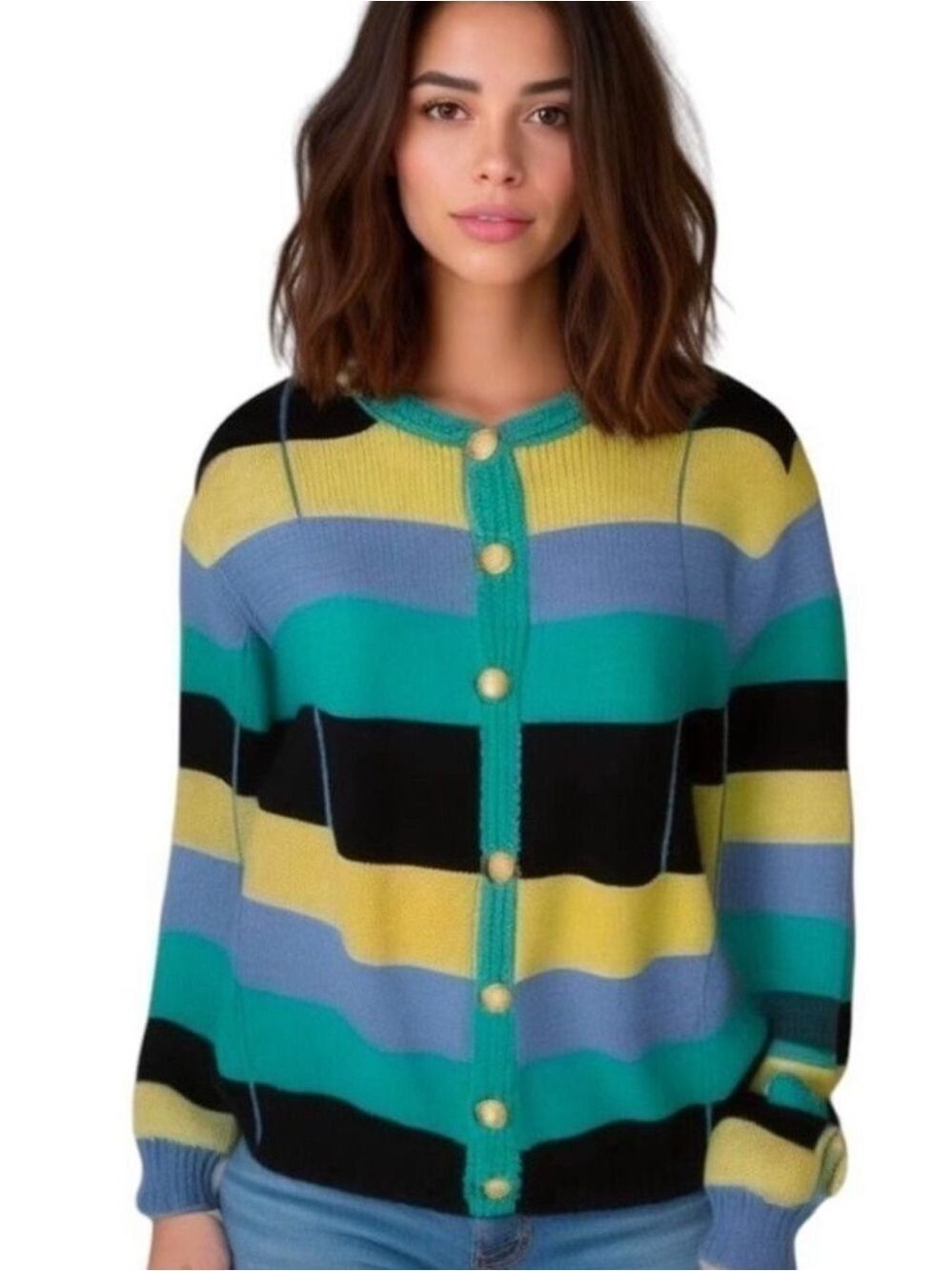 Judith McCormick Cardigan Limited Editions Sweater Vintage 80s Size Large